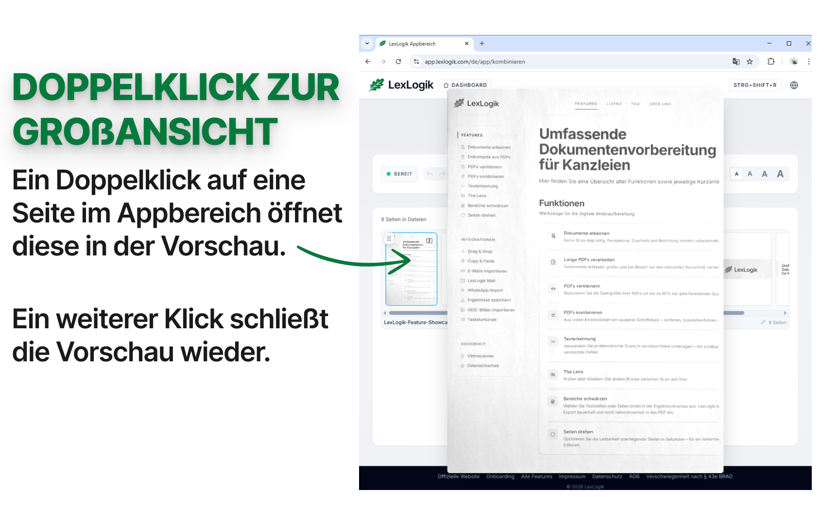 Einzelne Seiten groß anzeigen (1)