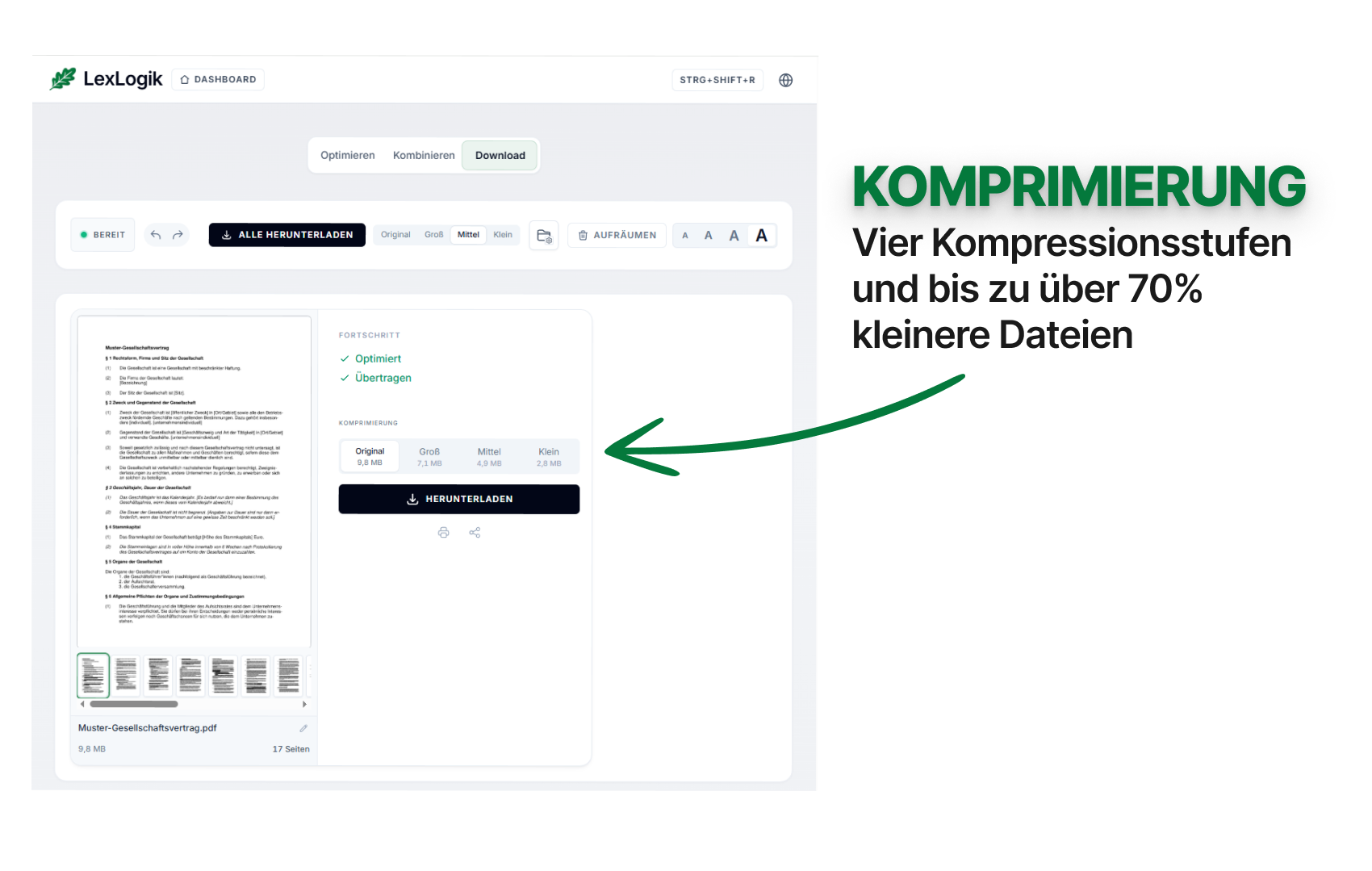 Große Dokumente verkleinern (1)